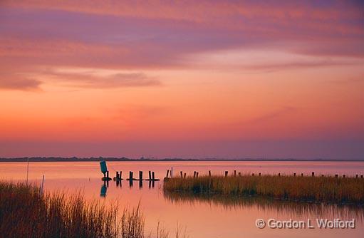 Powderhorn Lake At Sunrise_27696.jpg - Photographed near Port Lavaca, Texas, USA.